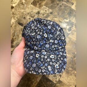 H&M Floral Blue and White Cap 18months to 6 years